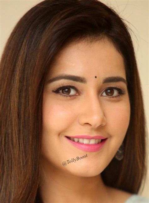 Beautiful Indian Girl Rashi Khanna Hair Face Closeup CineHub