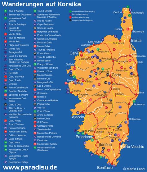 Wandern auf Korsika Paradisu der grosse Reiseführer für Korsika