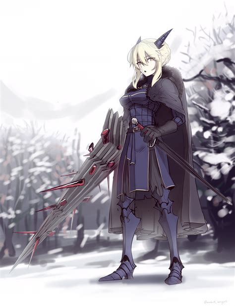 Artoria Pendragon And Artoria Pendragon Fate And More Drawn By Boa