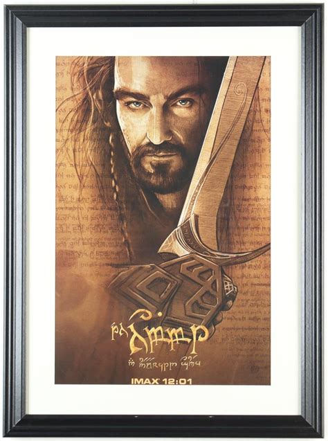 The Hobbit An Unexpected Journey Custom Framed Complete Set Of