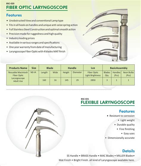 Laryngoscopes | Bharat Surgical Company