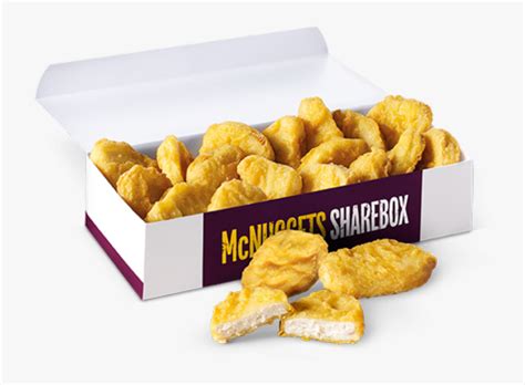 Mcdonald"s 24 Chicken Nuggets - Mcdonalds Chicken Nuggets Box, HD Png ...