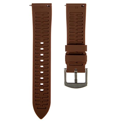 Fort Quick Release Fkm Rubber Strap Brown Strapseeker