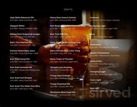 Brewhouse Grille menu in Camp Hill, Pennsylvania, USA