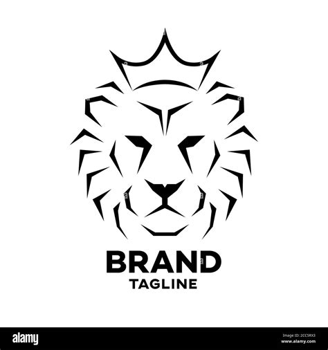 Modern crowned lion logo.Vector illustration Stock Vector Image & Art ...