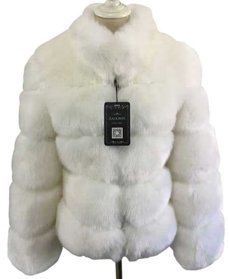 White Fake Fur Coat Tradingbasis