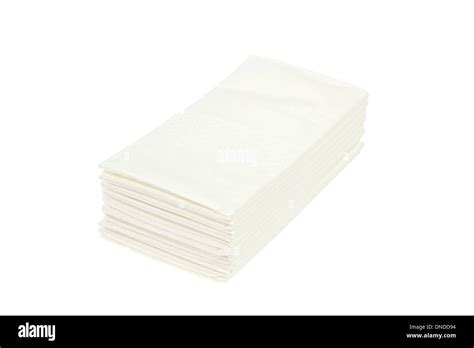 Stacked Paper Tissue Isolated On White Background Stock Photo Alamy