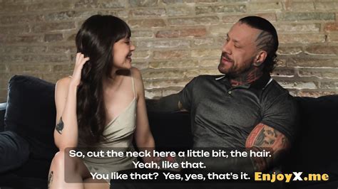 Dirty Brunette Bitch With Tats Rims Her Boypartner S Rump And Licks His Jism Full HD