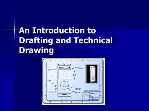 Ppt An Introduction To Drafting And Technical Drawing Powerpoint