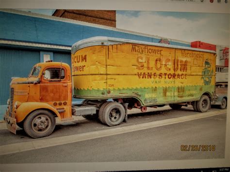 Road Side View Of A 1930s Survivora Dodge Coe Tractor With A