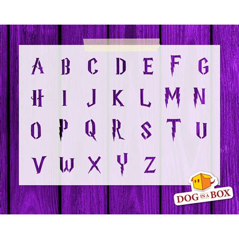 Pochoir Alphabet Harry Potter Pochoir Lettres Majuscules