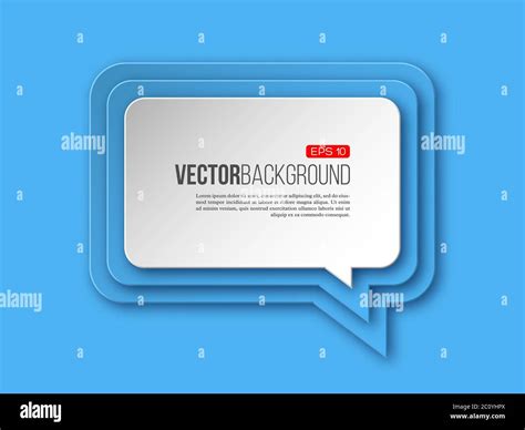 Blue Message Bubble Stock Vector Images Alamy