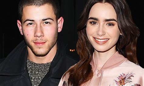 Nick Jonas Dating Lily Collins After Revealing Connection With Kate Hudson Daily Mail Online