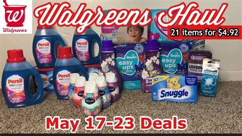 Walgreens Haul May 17 23 Deals SPEND 25 GET 7 000pt BOOSTER 21