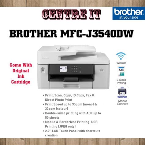 Brother Mfc J Dw Inkjet A Printer Print Scan Copy Fax All In One