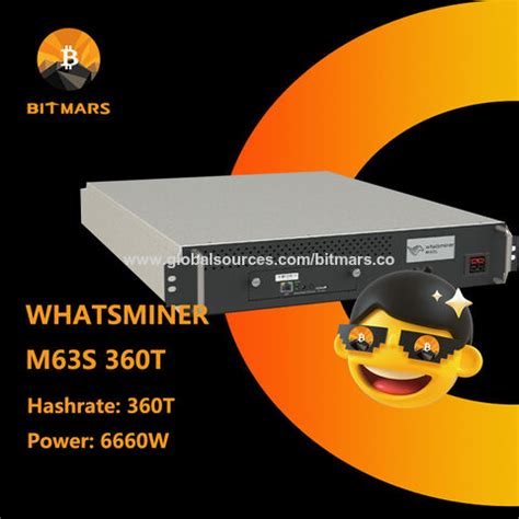 Buy Wholesale China Microbt Whatsminer M63s 360t 6660w Btc Asic Miner