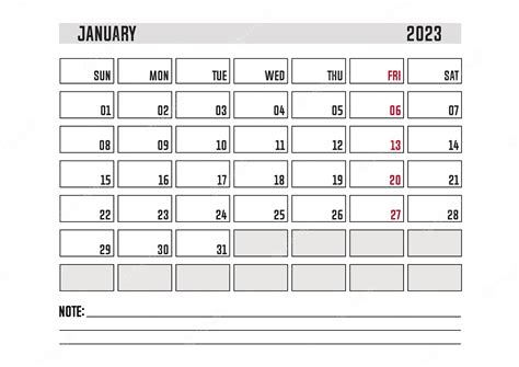 Premium Vector | A4 corporate calendar template design month january