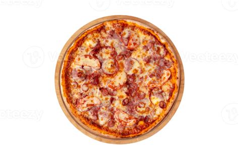 Meats Pizza Isolated On A Transparent Background 21916555 Png