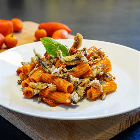 Tortiglioni Con Alici Fritte