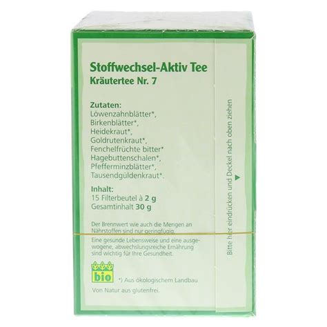 Stoffwechsel Aktiv Tee Kr Utertee Nr B St St Online Kaufen