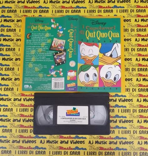 VHS FILM I CAPOLAVORI DI QUI QUO QUA 1997 WALT DISNEY VS 4707