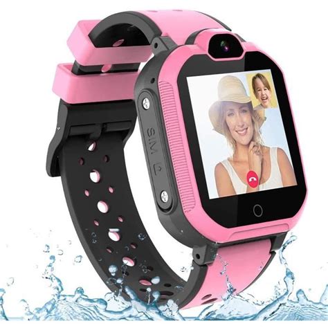 PTHTECHUS 4G Smartwatch Enfants étanche Montre Intelligente Téléphone