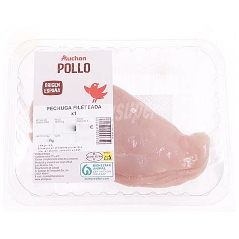 Producto Alcampo Producto Alcampo Pechuga De Pollo Fileteada Ud Gr