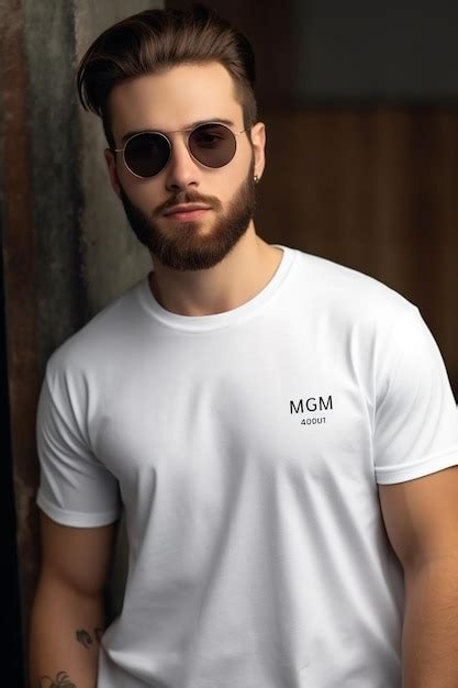 Un Hombre Con Una Camiseta Blanca Que Dice Las Vegas Foto Premium