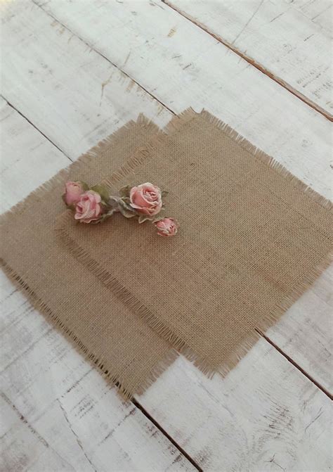 Burlap Wedding Squares Table Toppers Burlap Centerpieces Etsy