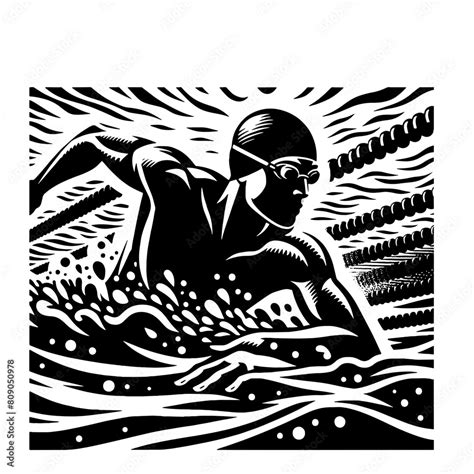 Cartoon Black and White Isolated Illustration Vector Of A Competitive ...