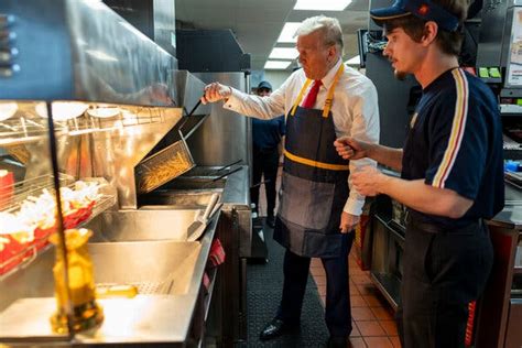 As Trump Served Up Mcdonalds Fries Vitriol Boiled Outside The New