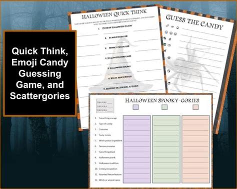 10 Halloween Party Games Halloween Game Bundle Printable Halloween