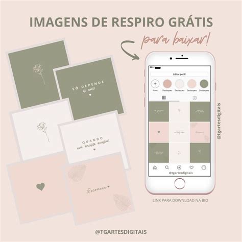 9 Imagens de respiro Grátis para o seu Instagram Cores neutras clean