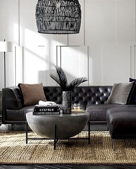 47+ Black Sofa Living Room Ideas That Deliver Style in 2024 | Houszed