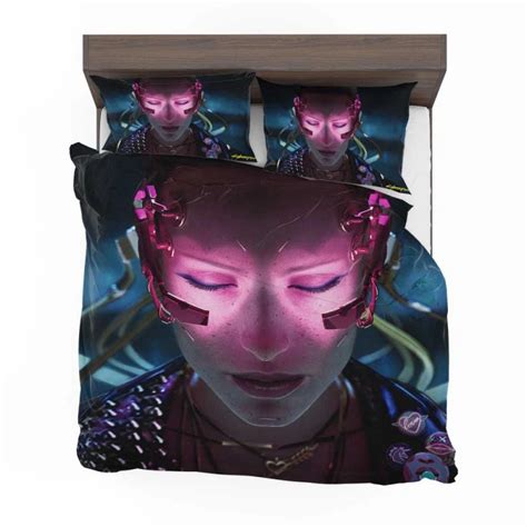 Cyberpunk 2077 Neon Light Cyborg Art Video Game Pillow Case