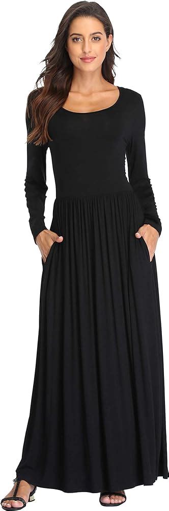 plain maxi dress with sleeves | Dresses Images 2024