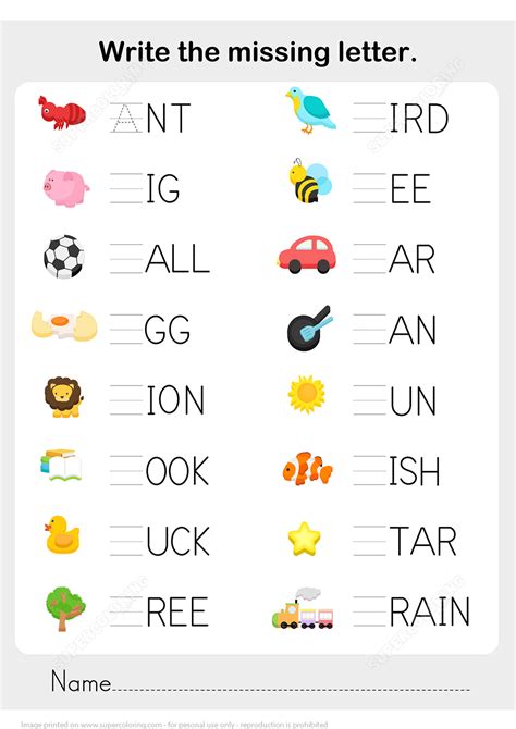 Missing Letters Interactive Worksheet Fill In Missing Alphabet