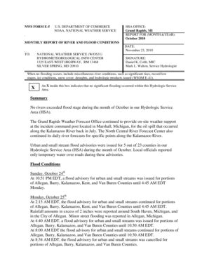 Fillable Online Crh Noaa An X Inside This Box Indicates That No