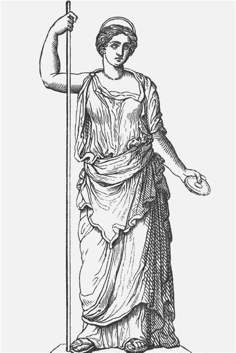 Greek Goddess Drawing At Explore Collection Of