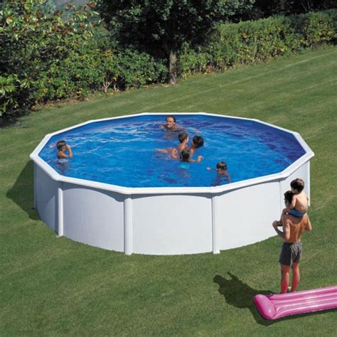 Piscina Fuori Terra Gre Con Pareti In Acciaio Fidji X Cm