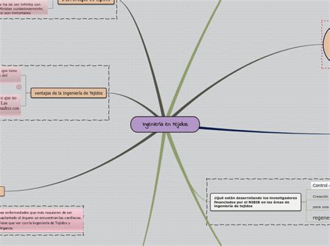 Ingenier A En Tejidos Mind Map