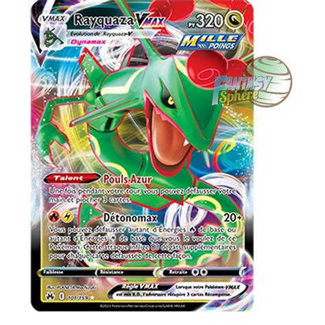 Rayquaza VMAX Full Art Ultra Rare 101 159 Epee Et Bouclier 12 5