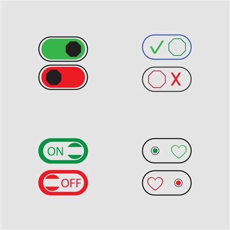 On Off Button Icon Vector Design Illustration 4772798 Vector Art at ...