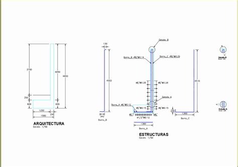 Detalle Muro De Sotano En AutoCAD Descargar CAD Gratis 502 7 KB