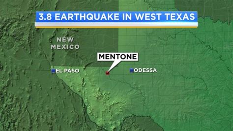 3.8 magnitude earthquake rattles far west Texas texas - Texas live map ...