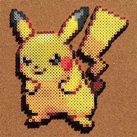 Pikachu Magnet Pixel Art Hama Perler Beads Pikachu Pokemon Etsy Artofit