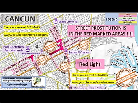 Cancun Mexico Sex Map Street Map Massage Parlours Brothels Whores Callgirls Bordell
