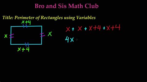 How To Find Perimeter Of A Square With Variables Chris Millikens 3rd Grade Math Worksheets