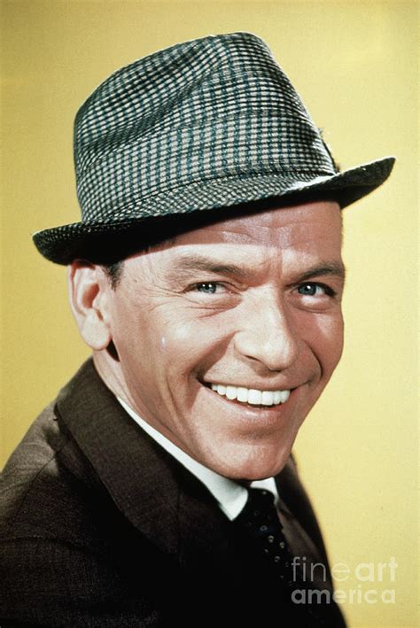 Portrait Of Frank Sinatra Smiling Photograph By Bettmann