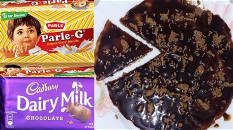 Parle G Biscuit Cake With 3 Ingredients Ii Chocolate Cake In Pan Ii